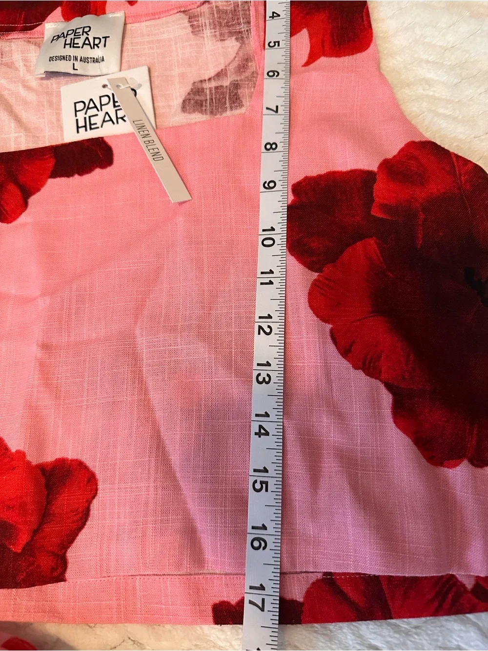 NWT Paper Heart Floral Top & Belted Maxi Skirt 2-Piece Set Pink/Red L